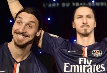 VIDEO: Ibrahimovic phấn khích với tượng sáp giống y hệt mình