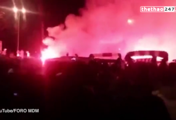 VIDEO: Kinh hoàng với kiểu 'tiễn khách' của CĐV Bilbao