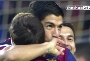 VIDEO: Siêu phẩm xe đạp chổng ngược của Luis Suarez