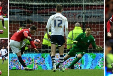 Video clip bàn thắng Preston - Man United (Vòng 5 FA Cup)