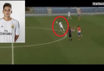 VIDEO: Sao trẻ Real Madrid lập siêu phẩm từ giữa sân trong trận derby