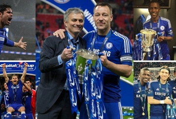 VIDEO: Xem Chelsea nâng cúp ăn mừng danh hiệu đầu tiên thời Mourinho 2.0