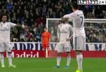 VIDEO: Màn 'kịch câm' hài hước của Ronaldo và Marcelo khiến Isco, Casillas bối rối