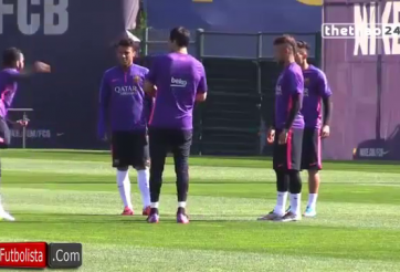 VIDEO: Neymar biểu diễn kỹ thuật lạ khiến đồng đội 'lác mắt'
