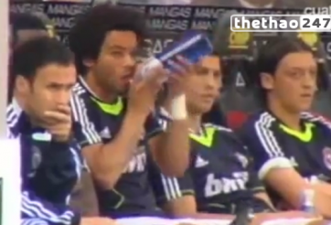 Video hài hước: Trùm quậy Marcelo không biết mở nắp chai nước