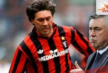 VIDEO: Siêu phẩm sút xa huyền thoại của Carlo Ancelotti vào lưới Real Madrid