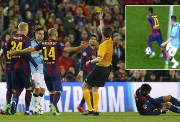 VIDEO: Pha bóng triệt hạ Neymar của Samir Nasri