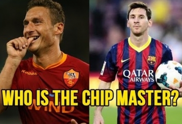 VIDEO: So tài 'chích bóng' của Messi và Francesco Totti