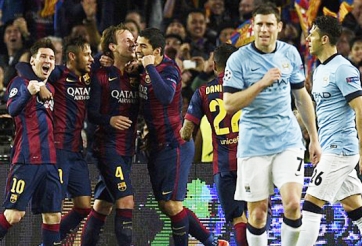 Video clip bàn thắng: Barcelona - Man City (Vòng 1/8 Champions League)