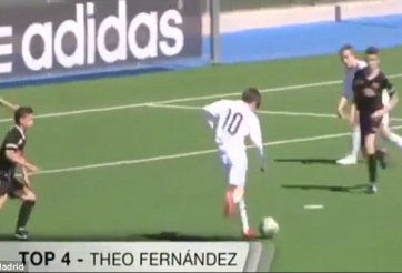 VIDEO: Con trai Zidane lập siêu phẩm cho U14 Real Madrid