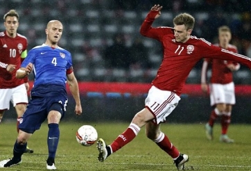 VIDEO: Bentner lập hatrick, Đan Mạch lội ngược dòng kịch tính trước tuyển Mỹ