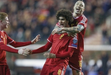 Video clip bàn thắng: Bỉ 5-0 Đảo Síp - Fellaini, Hazard tỏa sáng