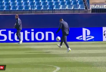 VIDEO: HLV Diego Simeone trình diễn khả năng tâng bóng đẳng cấp