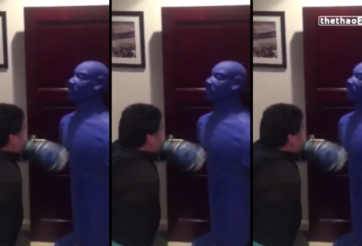 VIDEO: Huyền thoại Maradona tập boxing trong phòng gym