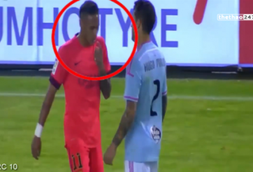 VIDEO: Hành động xấu xí của Neymar với cầu thủ Celta Vigo