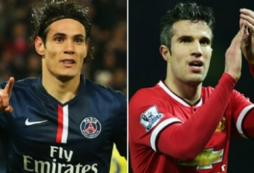 Man Utd sẵn sàng đổi Robin van Persie lấy Cavani