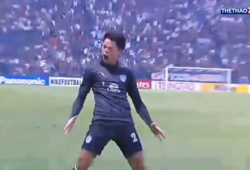 VIDEO: Cầu thủ Thái Lan sút phạt góc thành bàn và ăn mừng như Ronaldo