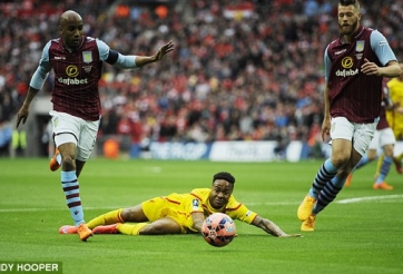 Video clip bàn thắng: Aston Villa 2-1 Liverpool (Bán kết FA Cup 2014/15)