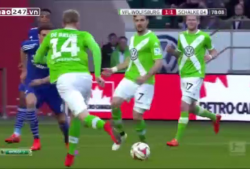 Video clip bàn thắng: Wolfsburg 1-1 Schalke (V29 Bundesliga)