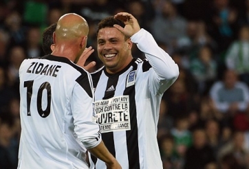 VIDEO: Tình huống phối hợp ghi bàn mãn nhãn của Ronaldo béo và Zidane