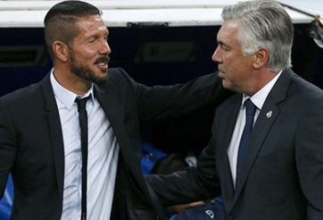 Trước trận Real vs Atletico: Simeone và Carletto đều tự tin