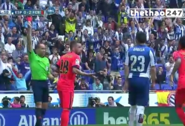 VIDEO: Tình huống dẫn đến thẻ đỏ của Jordi Alba