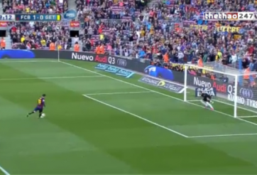 VIDEO: Cú panenka điệu nghệ của Messi ở trận đấu Barca - Getafe