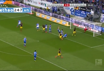 Video clip bàn thắng: Dortmund 1 - 1 Hoffenheim (VĐQG Đức 2014/15)