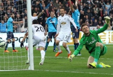 Video clip bàn thắng: Swansea City 2-0 Stoke City (Ngoại Hạng Anh)