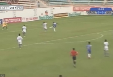 VIDEO: Tình huống bỏ lỡ cơ hội đáng tiếc của tân binh HAGL