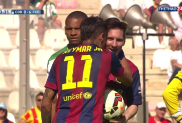 VIDEO: Tình huống Messi chơi đẹp với Neymar ở vòng 35 La Liga
