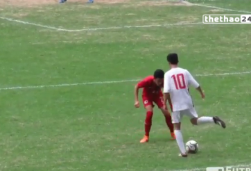 VIDEO: Cầu thủ lừa bóng theo phong cách Ronaldo phiên bản lỗi