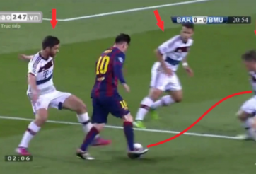 VIDEO: Messi đi bóng kỹ thuật biến 3 hậu vệ của Bayern thành những gã hề