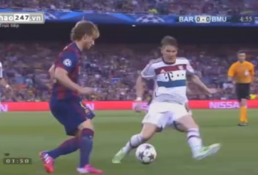 VIDEO: Tình huống Rakitic xỏ háng Schweinsteiger