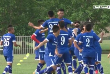 VIDEO: Bài tập lạ mắt và vui nhộn của các cầu thủ U23 Việt Nam