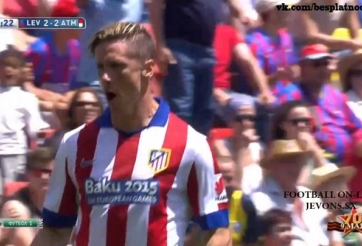 Video bàn thắng: Levante - Atletico Madrid - Dấu ấn Torres
