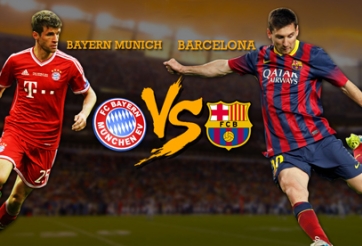 Công bố trọng tài bắt chính trận Bayern vs Barca