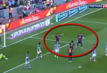 VIDEO: Pedro khiến Messi và Suarez chưng hửng với pha ăn mừng khó hiểu