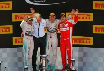 Bảng xếp hạng đua xe F1- chặng 5: Rosberg có danh hiệu đầu tiên