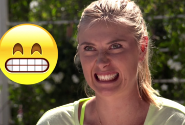 VIDEO: Hot girl quần vợt thi tài bắt trước các biểu tượng cảm xúc