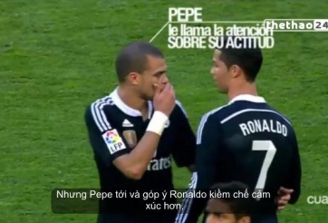 VIDEO: Pepe đã giúp Ronaldo thoát khỏi 1 màn ăn mừng thảm họa như thế nào?