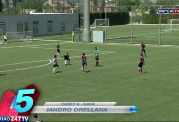 VIDEO: 5 bàn thắng đẹp của sao nhí lò La Masia tuần 21