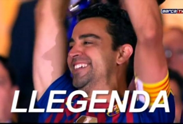 VIDEO: Clip tri ân đội trưởng Xavi của Barcelona