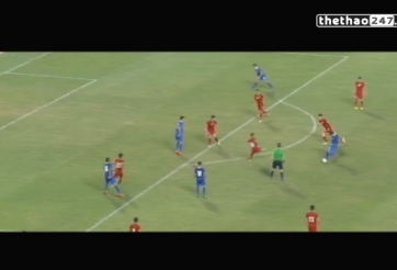 VIDEO: Pha bóng dẫn đến bàn mở tỷ số của Thái Lan