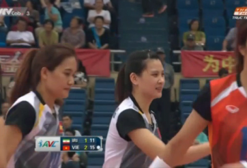 Video bóng chuyền: Nữ Việt Nam 3-1 Nữ Iran (Tranh hạng 5-8 Giải VĐ châu Á)