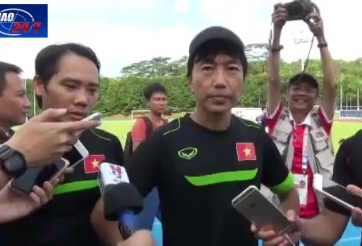 VIDEO: HLV Miura phát biểu trước trận U23 Việt Nam - U23 Brunei
