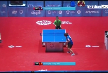 Video SEA Games 28: Mỹ Trang 3-0 Lào (Vòng bảng bóng bàn đơn nữ)