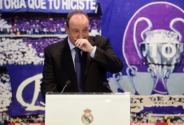 HLV Benitez khóc trong ngày ra mắt ở Real Madrid