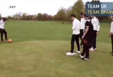 VIDEO: Sao MU so tài chơi golf bằng bóng đá