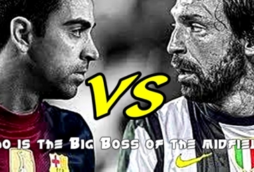 VIDEO: Andrea Pirlo vs Xavi Hernandez: Kẻ tám lạng, người nửa cân
